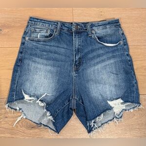 RISEN Los Angeles Distressed Denim Jean Shorts Size L